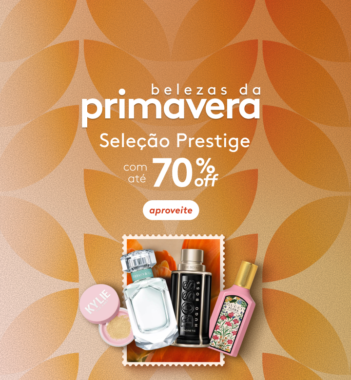 Primavera com até 70 OFF