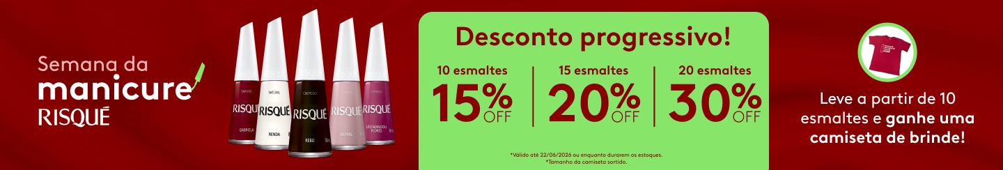 Semana da Manicure Desconto Progressivo