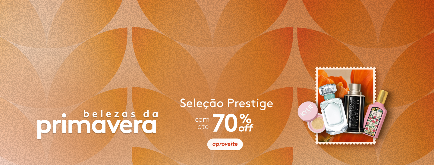 Primavera com até 70 OFF