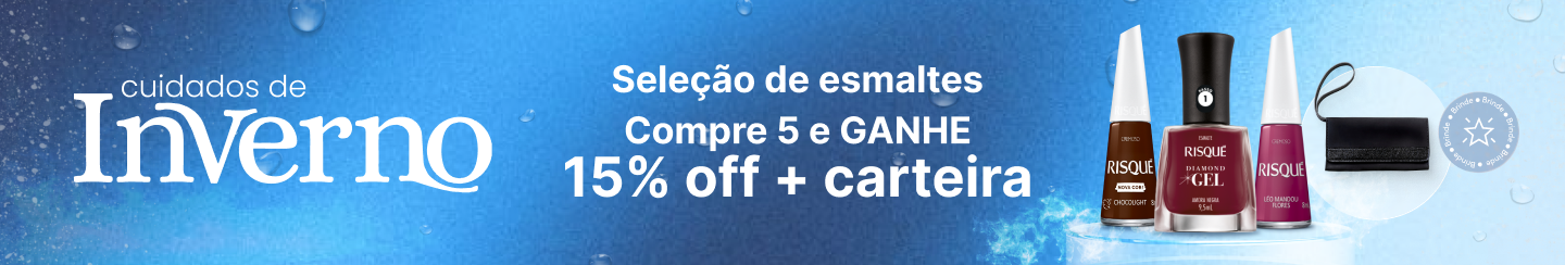 Cuidados de Inverno Risqué Diamong Gel e Essencial