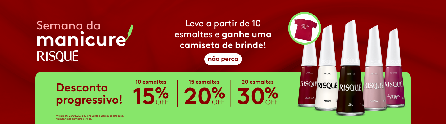 Semana da Manicure Desconto Progressivo