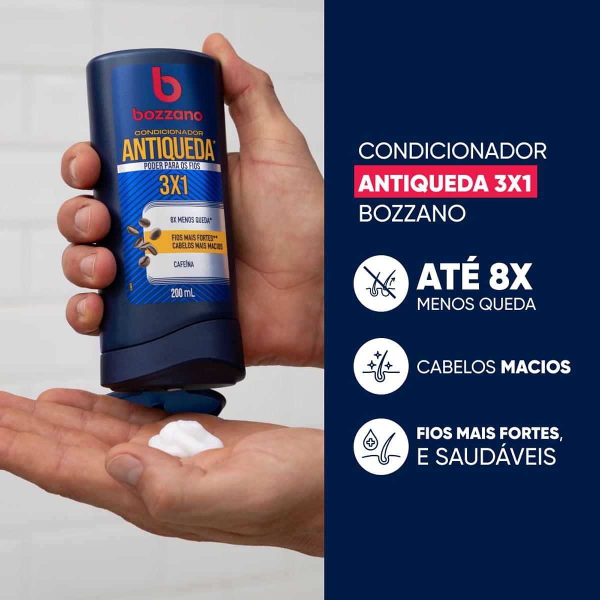 Condicionador Antiqueda 3x1 Bozzano 200ml