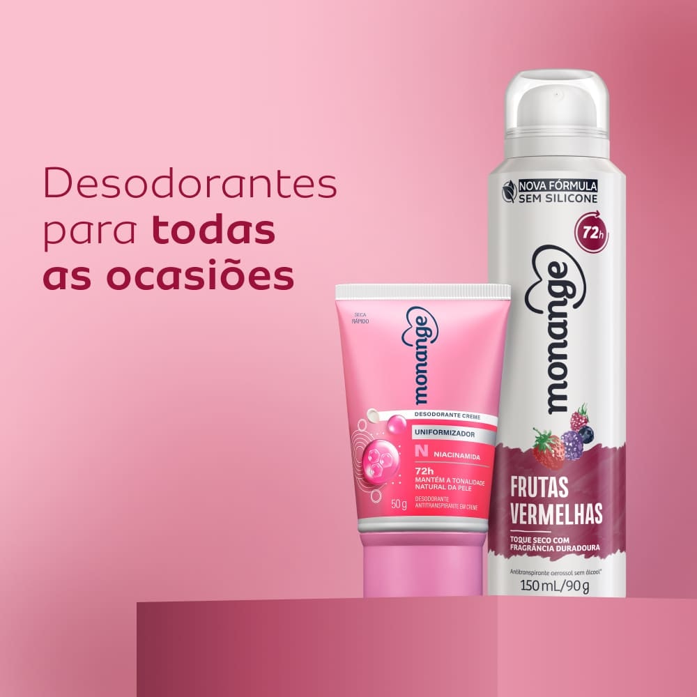 Desodorante Monange em Creme Uniformizador com Niacinamida