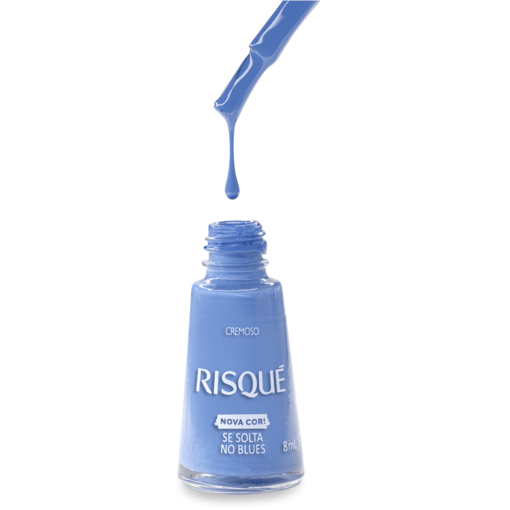 Devon Weigle Risque Esmalte Risqué Se Solta no Blues Cremoso 8ml