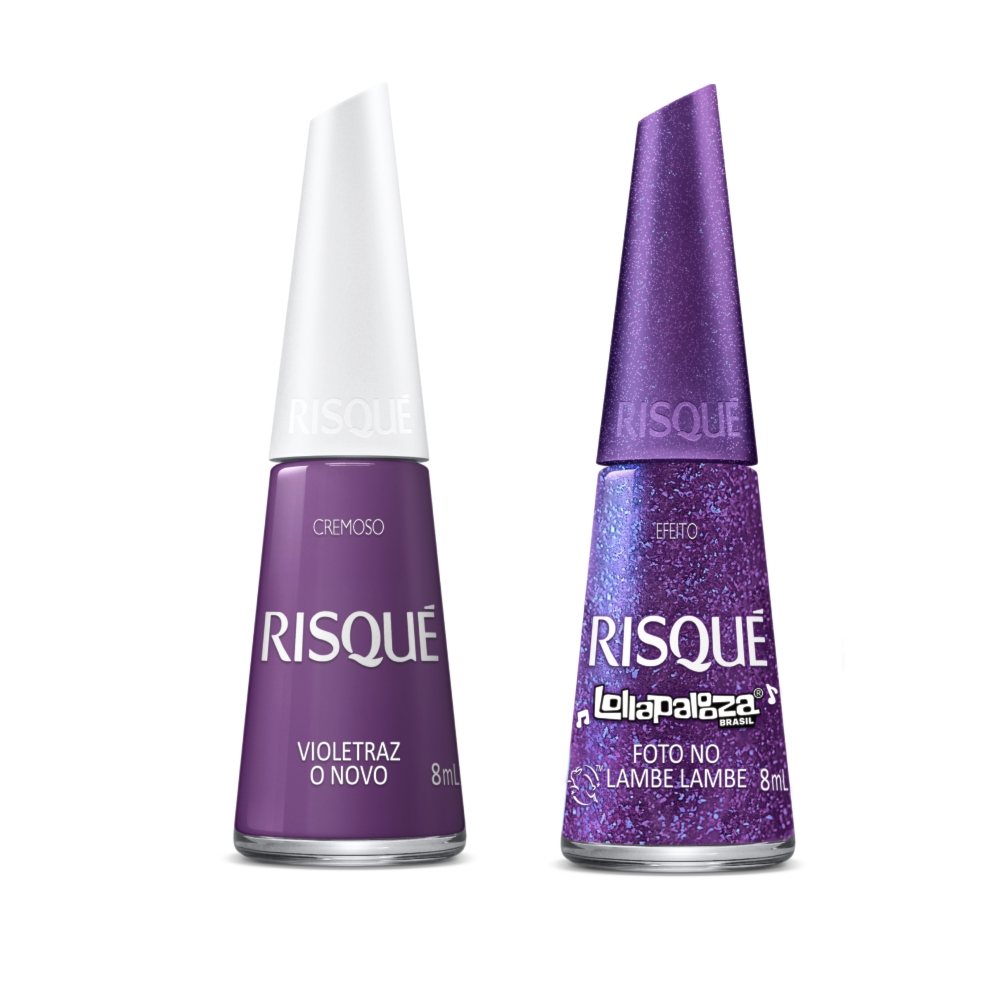 Kit Misturinha de Esmaltes Risque 8ml Violetraz o Novo + Foto no