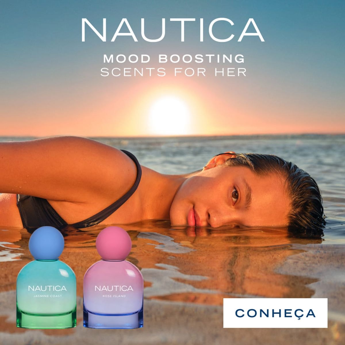 Perfume Nautica For Her Rose Island Eau de Parfum Feminino 50ml