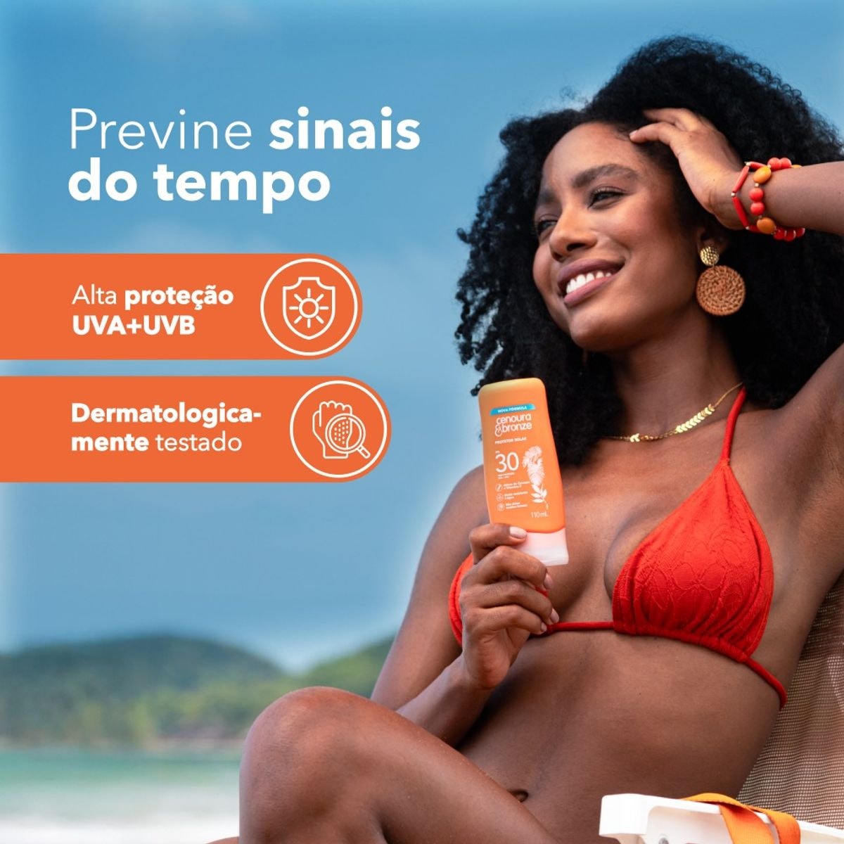 Protetor Solar FPS 30 Cenoura & Bronze 110ml