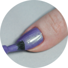 Aplicação do esmalte nas unhas