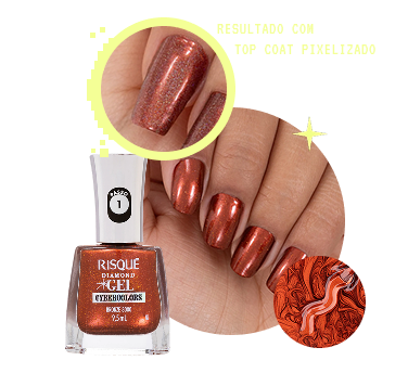 esmaltes da linha risqué cybercolors