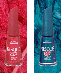 Dupla de esmaltes KITKAT Mania e Eu Mereço Esse Glow