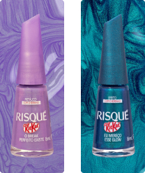 Dupla de esmaltes O Break Perfeito Existe e Eu Mereço Esse Glow