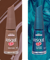 Dupla de esmaltes Vem Kit Kero e Eu Mereço Esse Glow